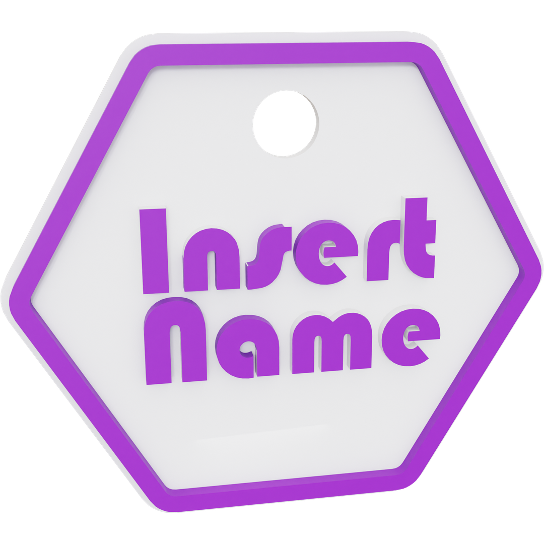 Hexagon Name Tag