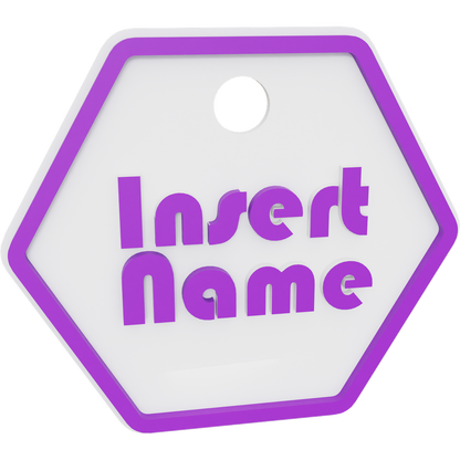 Hexagon Name Tag