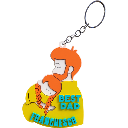 Dad & Daughter Keychain