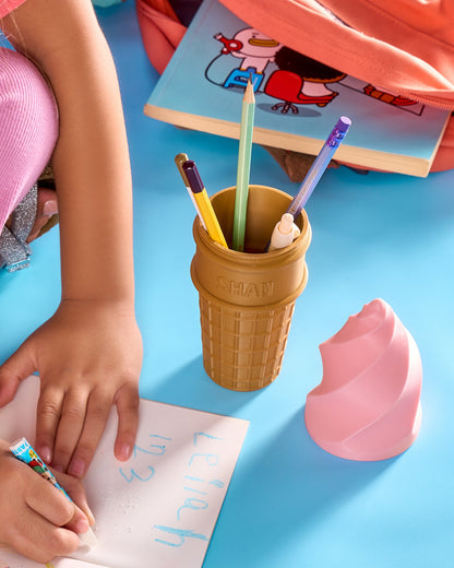 Ice-Cream 2-in-1 Pencil Case & Penholder