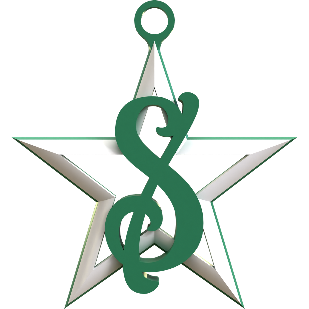 Royal Initials Star Ornament