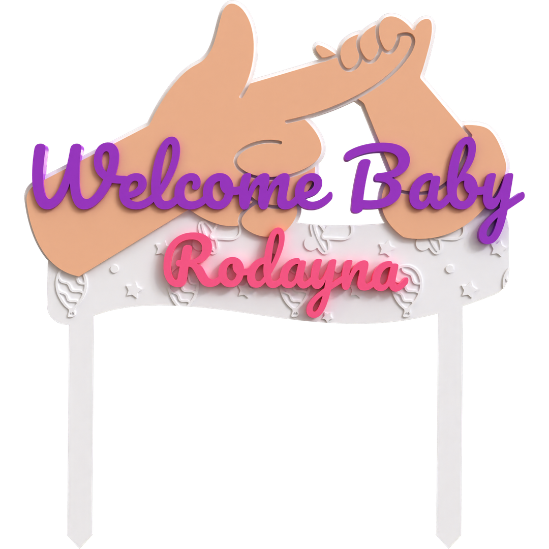 Welcome Baby Topper