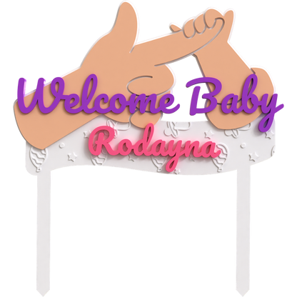 Welcome Baby Topper