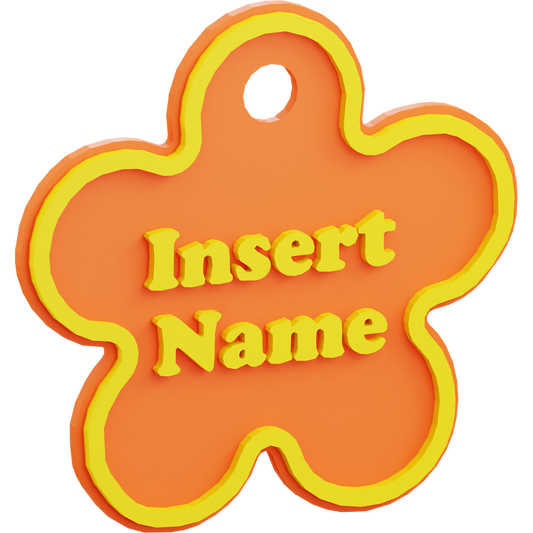 Flower Name Tag