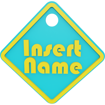 Square Name Tag