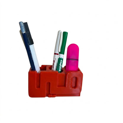 Arabic 3D Desk Name Tag Pen Holder