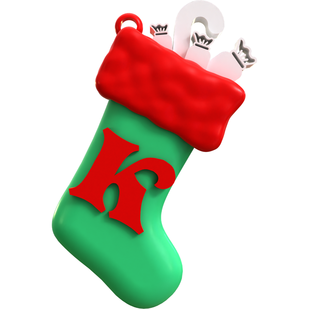 Initials Stocking Ornament