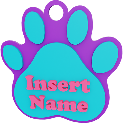 Paw Name Tag