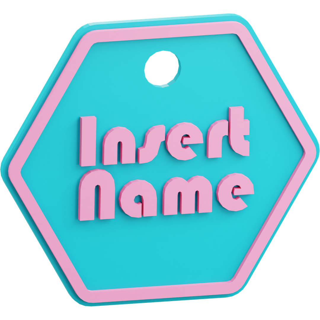 Hexagon Name Tag