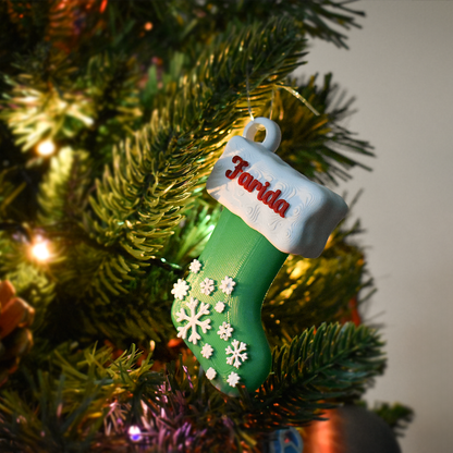 Snowy Stocking Ornament