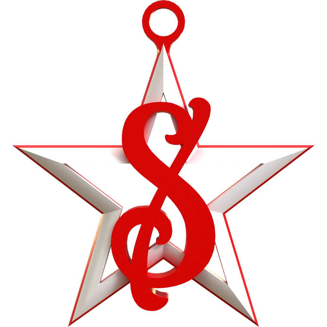 Royal Initials Star Ornament