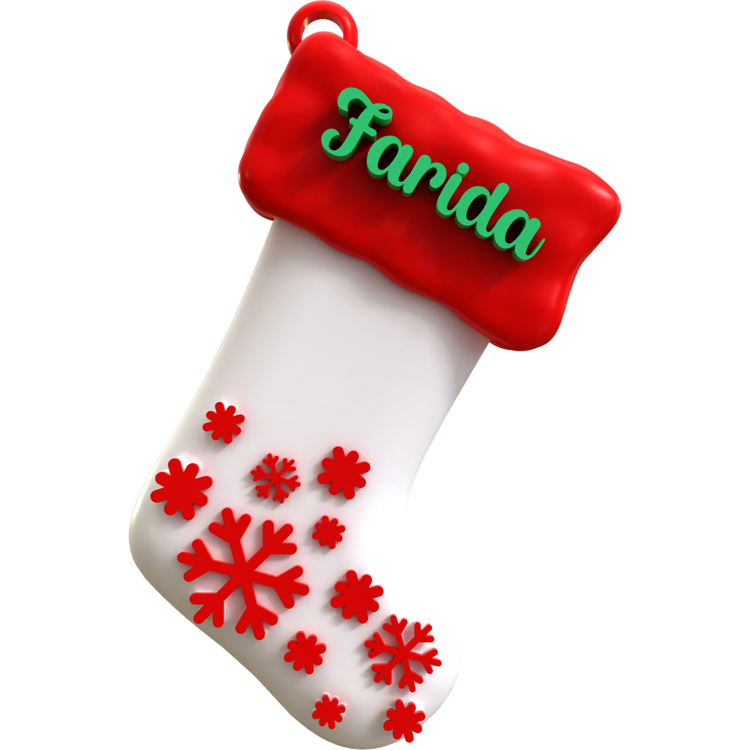 Snowy Stocking Ornament