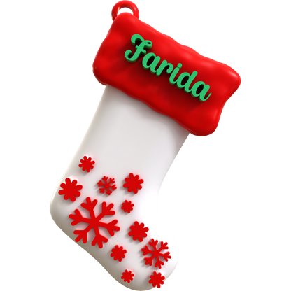 Snowy Stocking Ornament