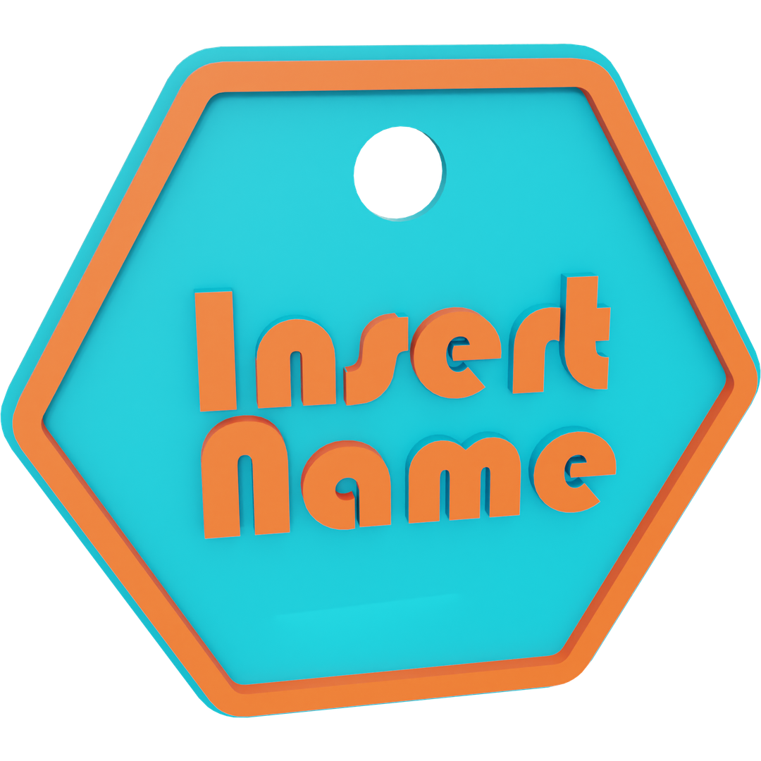 Hexagon Name Tag