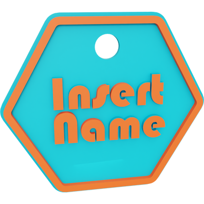 Hexagon Name Tag