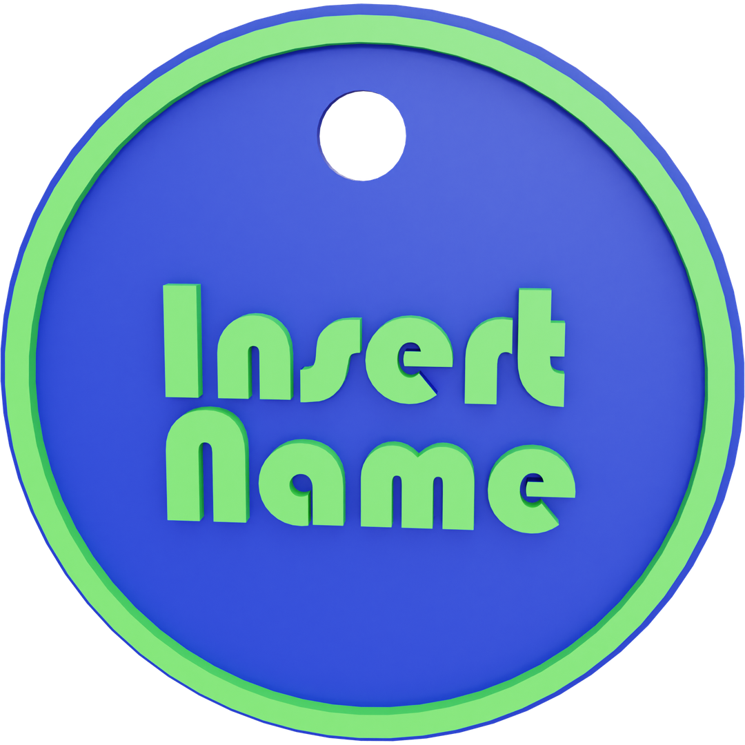 Circle Name Tag