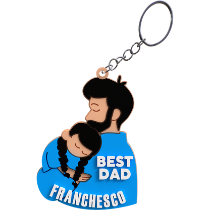 Dad & Daughter Keychain