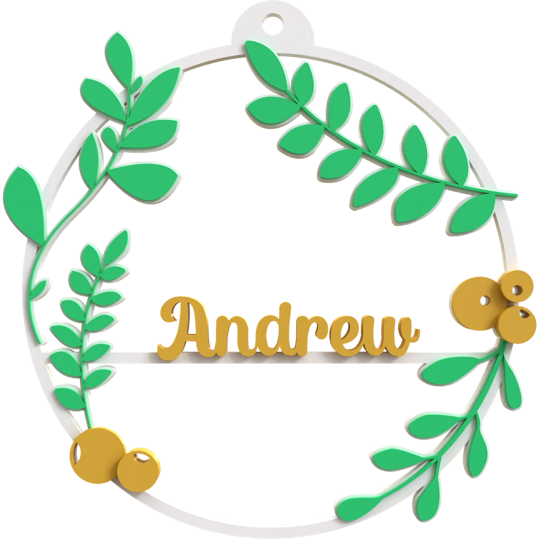 2D Wreath Ornament