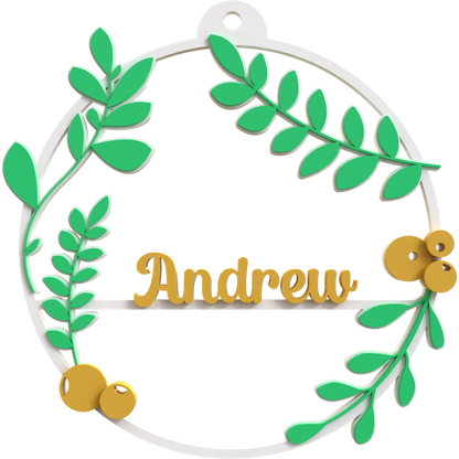 2D Wreath Ornament