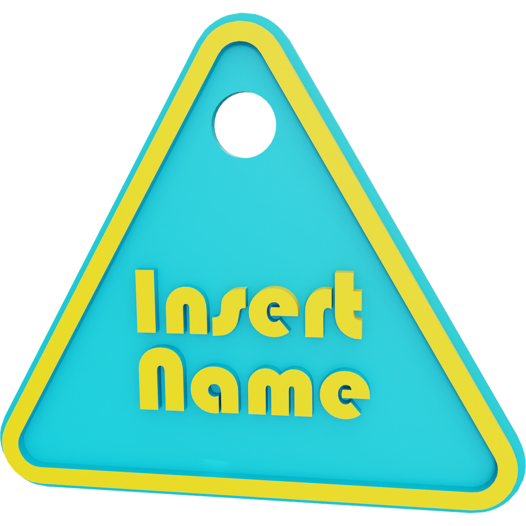 Triangle Name Tag