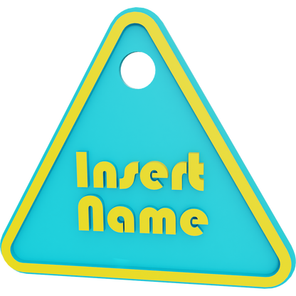 Triangle Name Tag