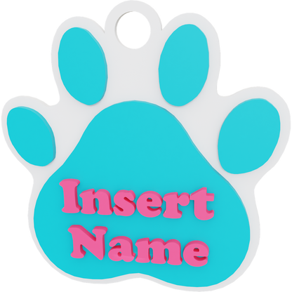 Paw Name Tag