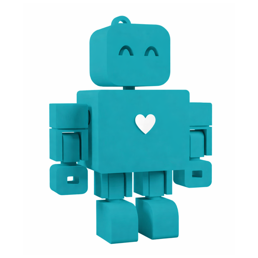 I <3 WandDo Robot Keychain