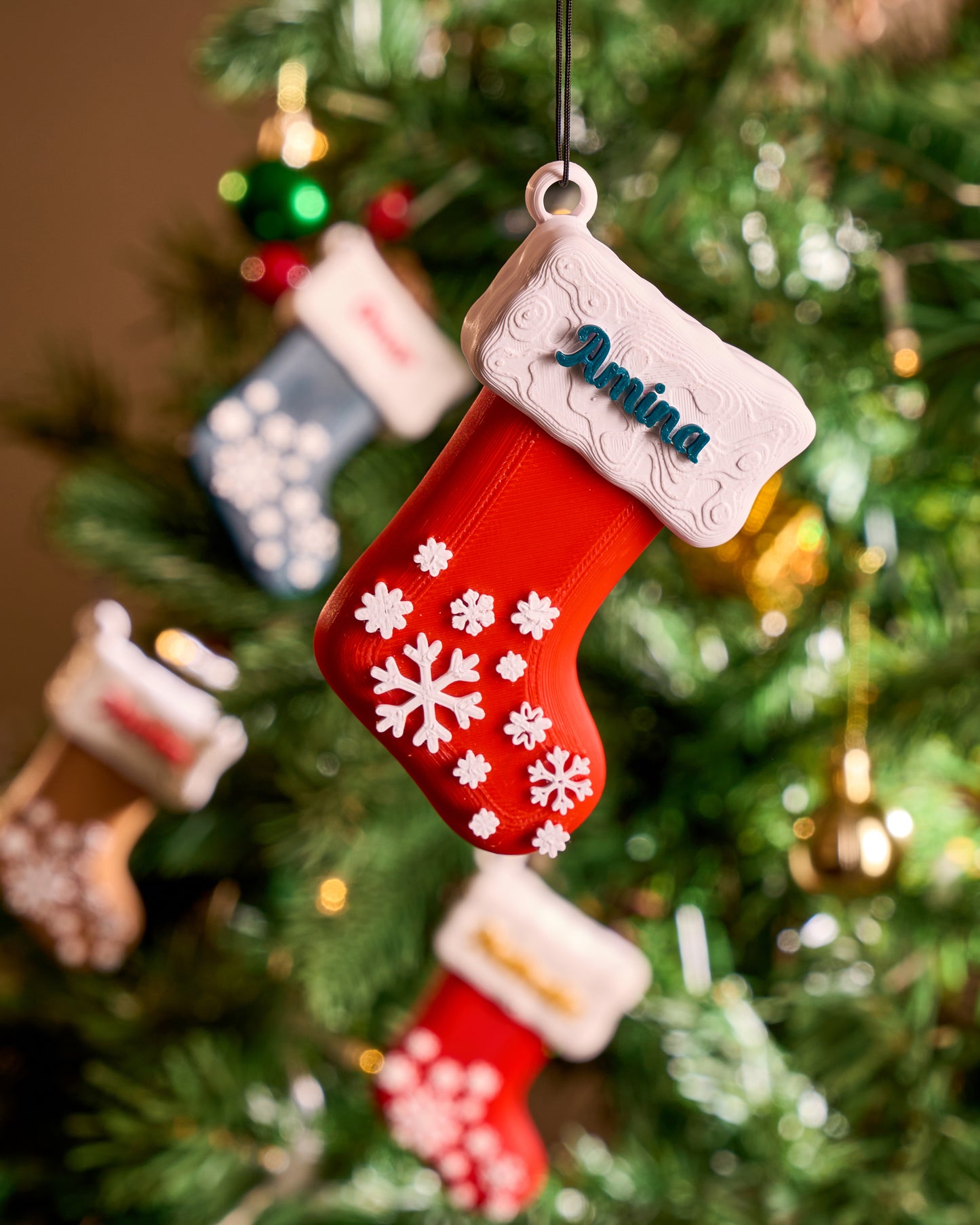 Snowy Stocking Ornament