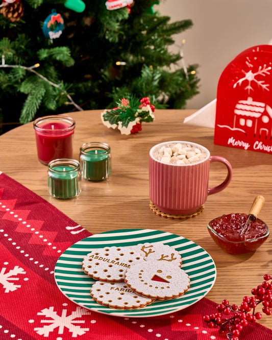 Glazed Gingerbread Cookie Coasters
