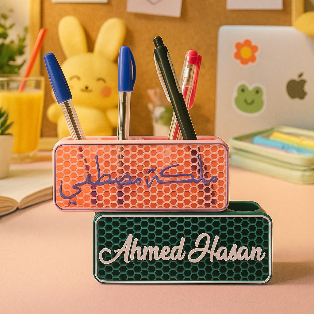 Honeycomb Pen Holder-English Edition