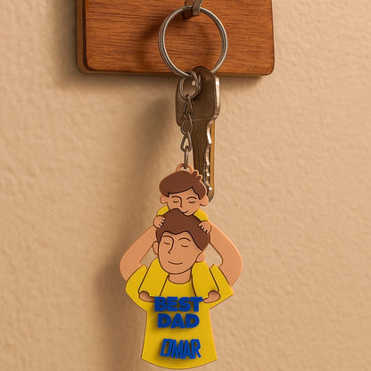 Dad & Son Keychain