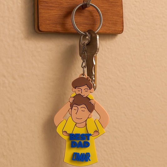 Dad & Son Keychain