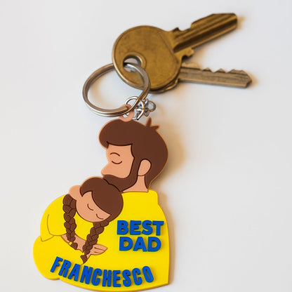 Dad & Daughter Keychain