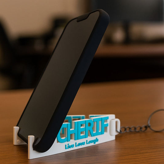 MemoStand Keychain for Large Names - Thick Phones