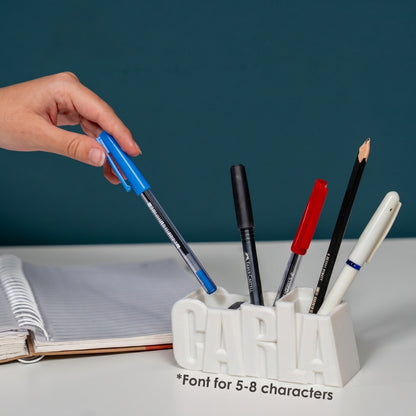 3D Desk Name Tag Pen Holder