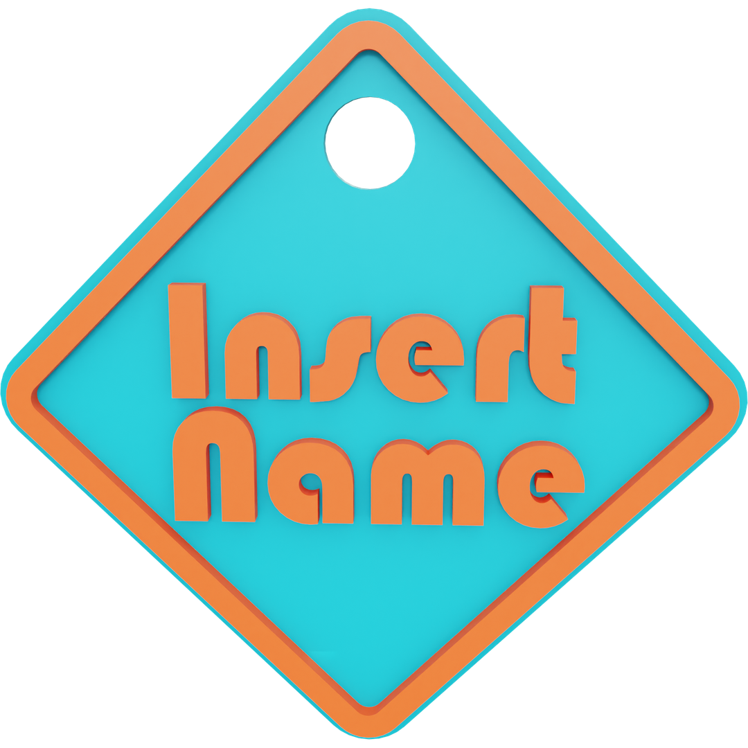 Square Name Tag