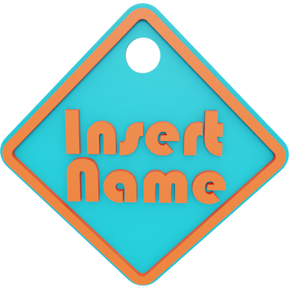 Square Name Tag