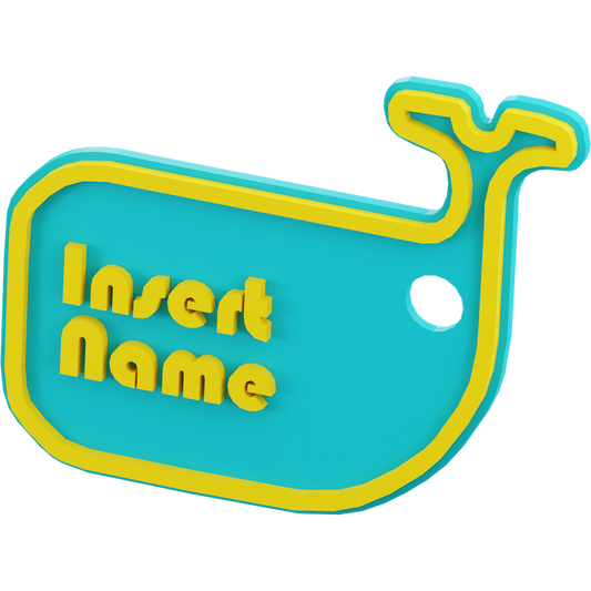 Whale Name Tag