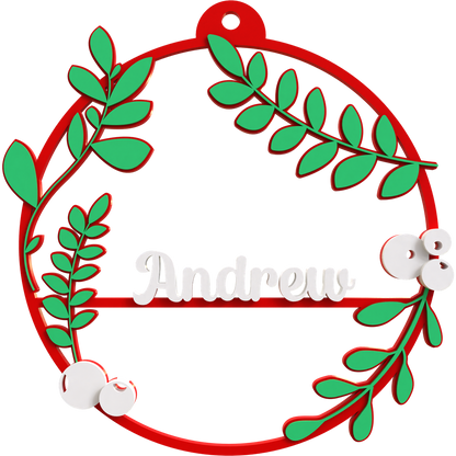 2D Wreath Ornament