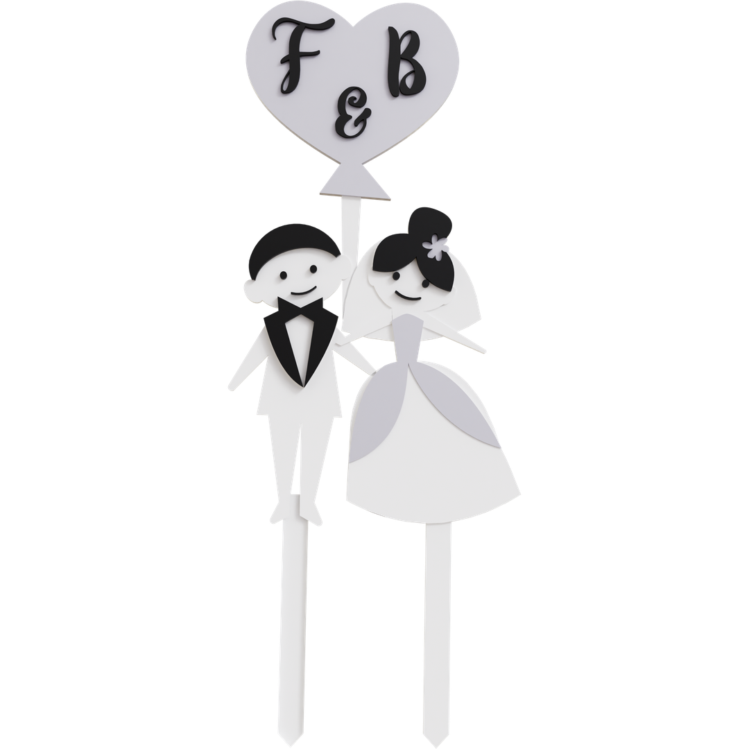 Bride And Groom Topper