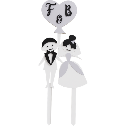Bride And Groom Topper