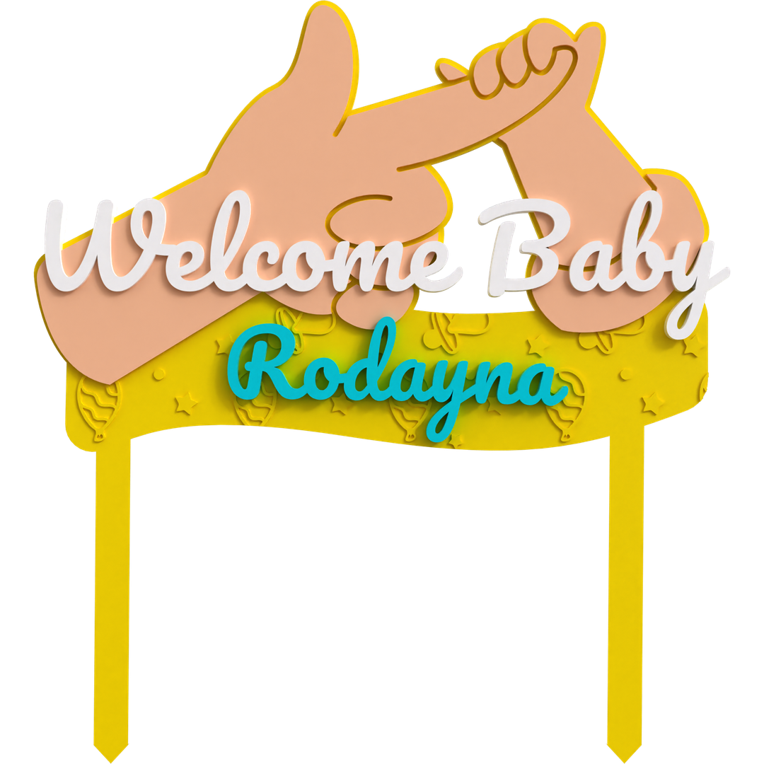 Welcome Baby Topper