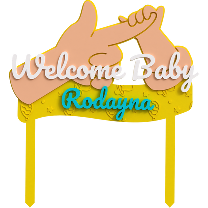 Welcome Baby Topper