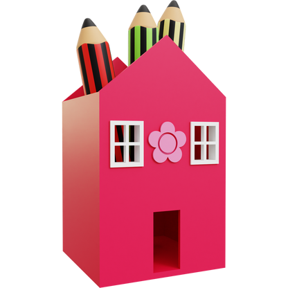 House Pencil Holder 01