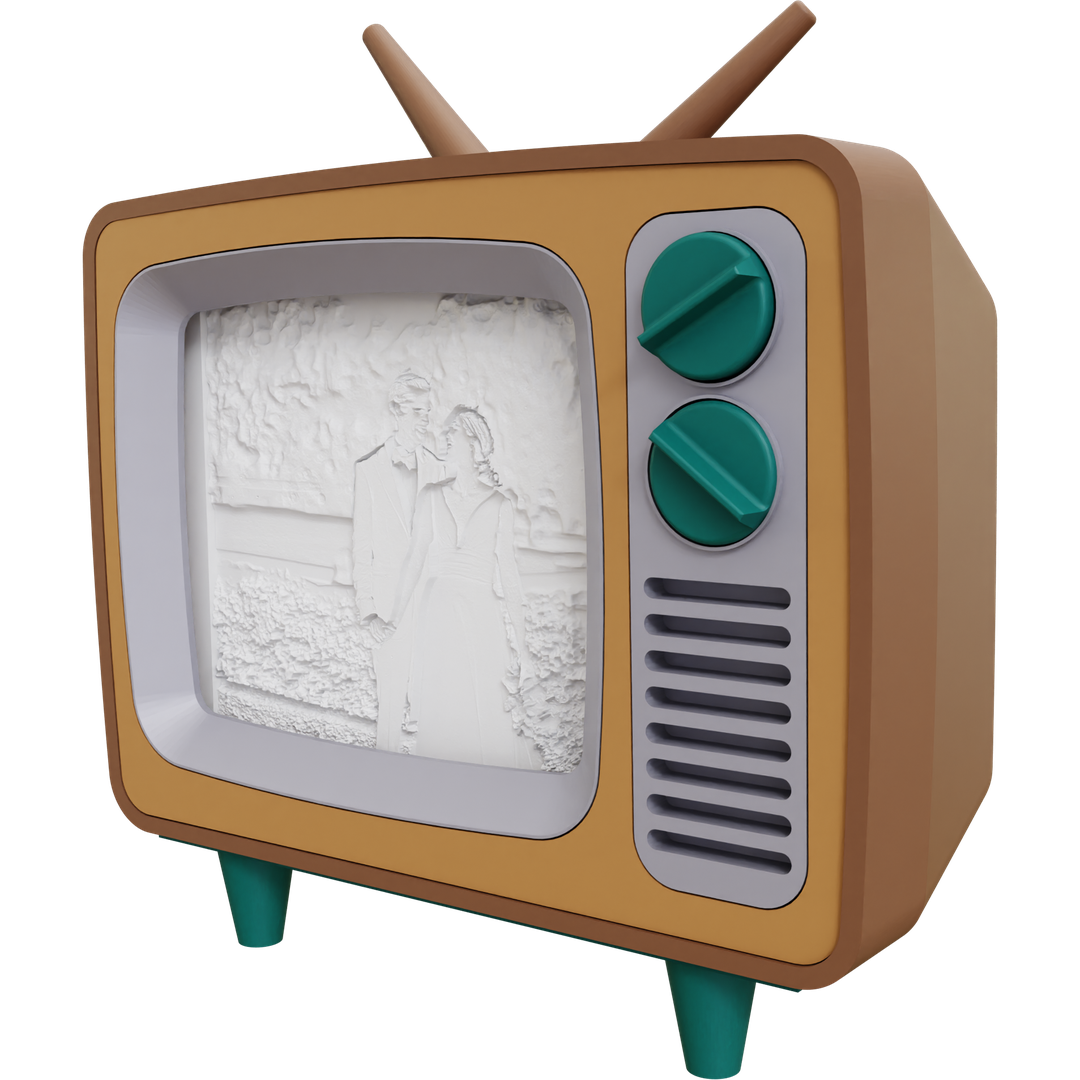 Vintage TV frame