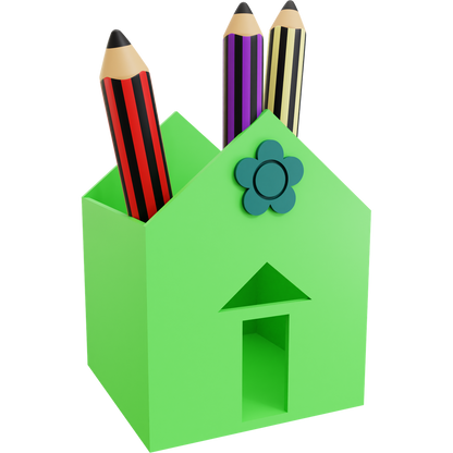 House Pencil Holder 05