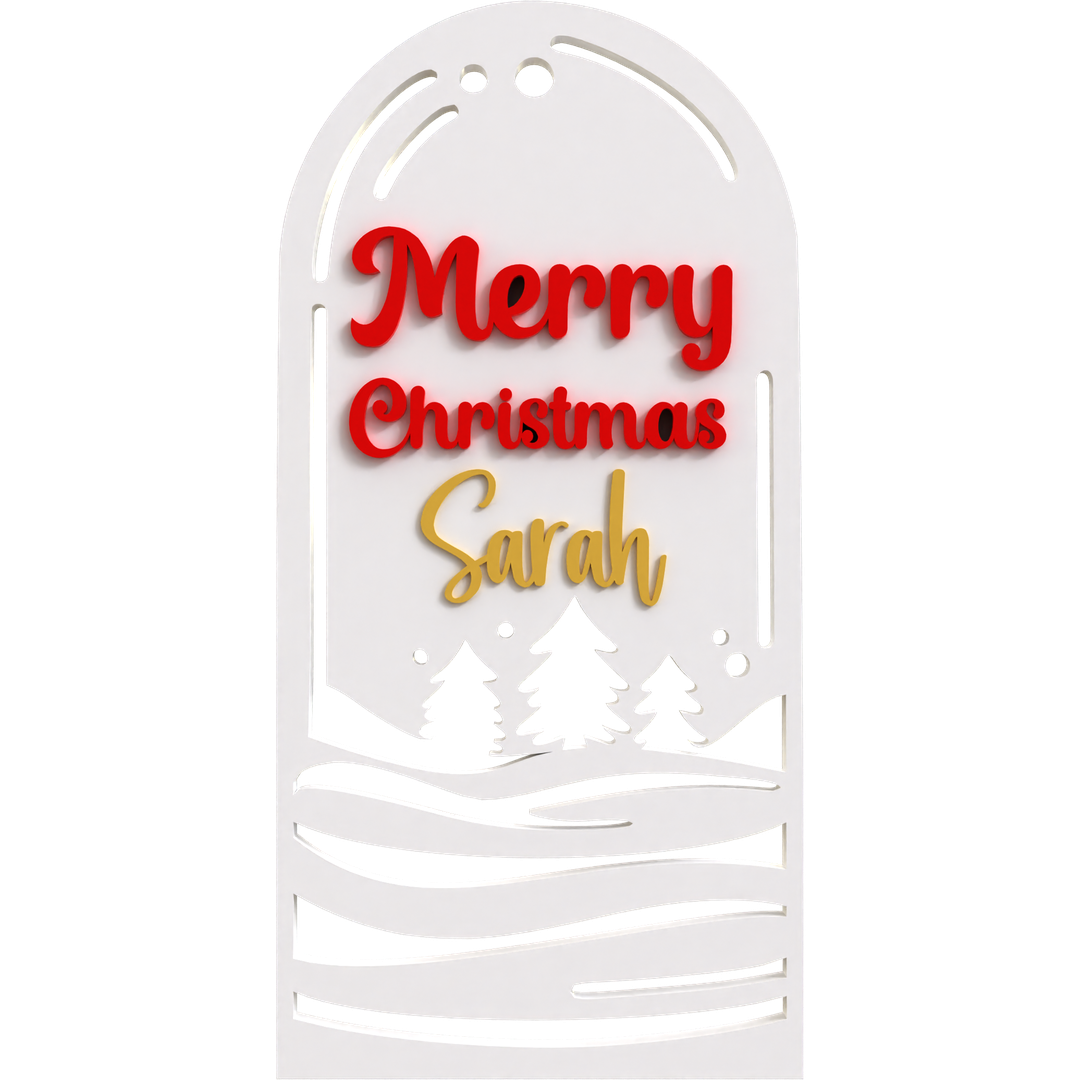 Merry Christmas Ornament (BUNDLE OF 4)