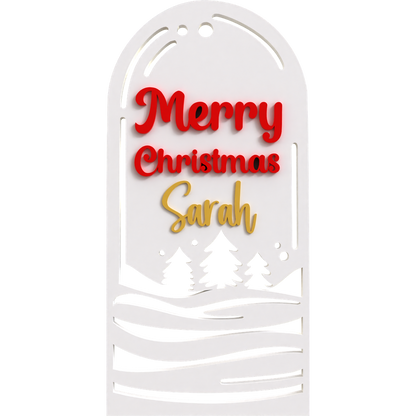 Merry Christmas Ornament (BUNDLE OF 4)