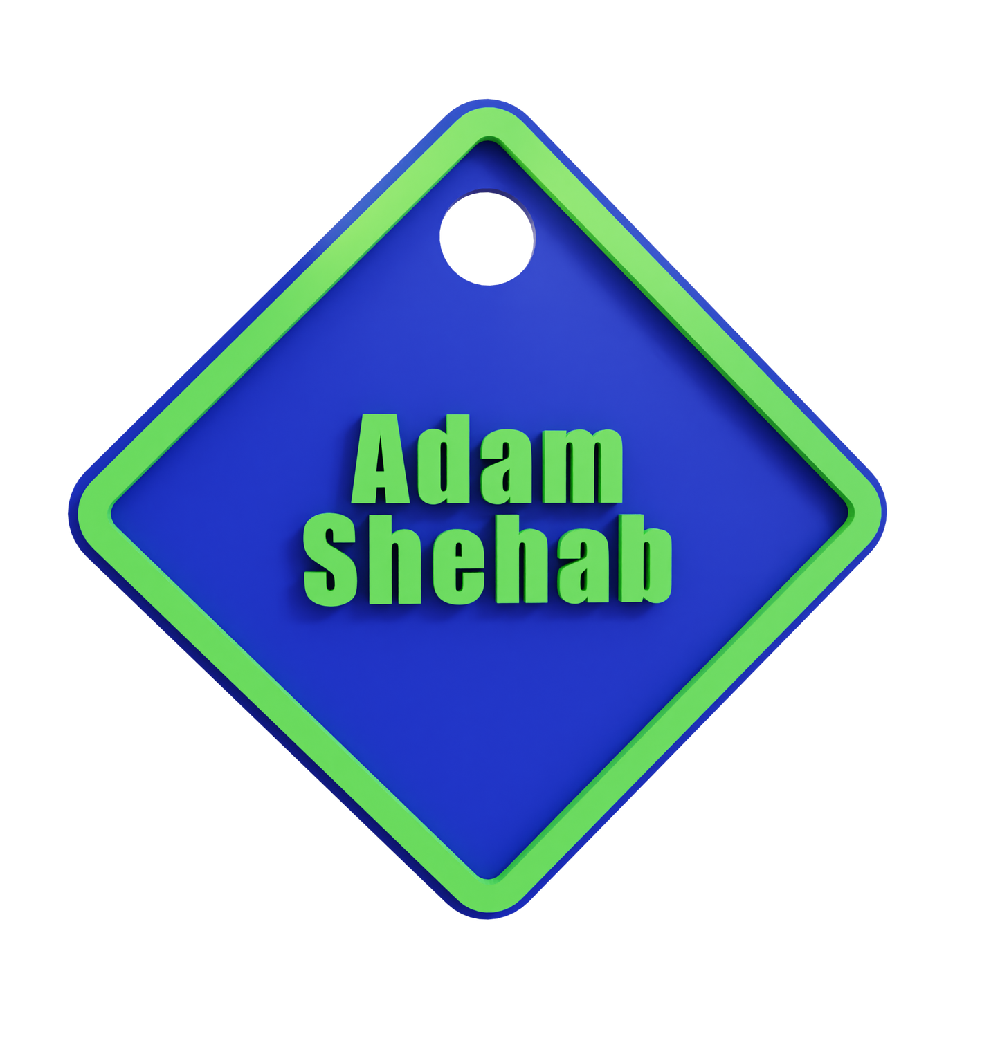 Square Name Tag