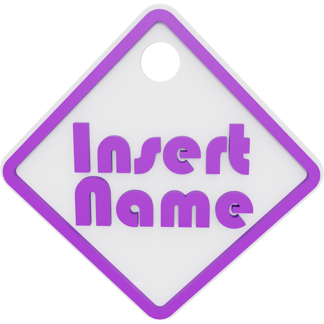 Square Name Tag